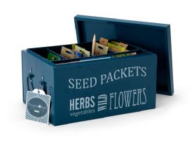 Seed Packet Organiser Petrol Blue